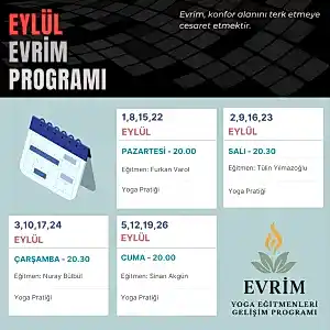 Evrim Eylül Ayı Programı