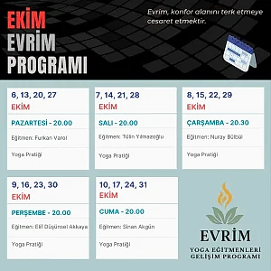 Evrim Ekim Ayı Programı