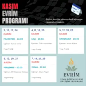 Evrim Kasım Ayı Programı